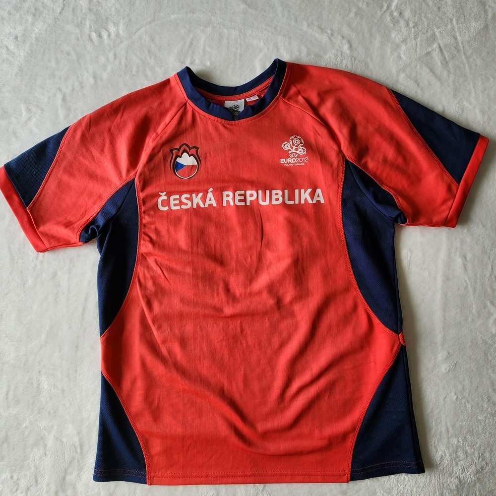 Ceska Republika Euro 2012 Poland Ukraine EUFA Soccer Shirt Mens Large #10 Back